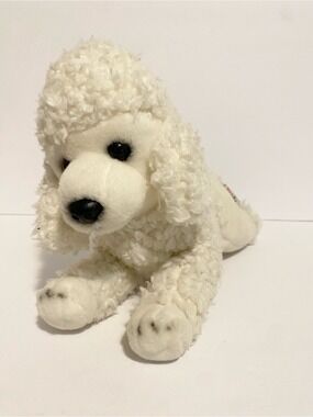 Gundimals Poodle Puppy Dog Plush White Stuffed Animal Toy 10” Gund